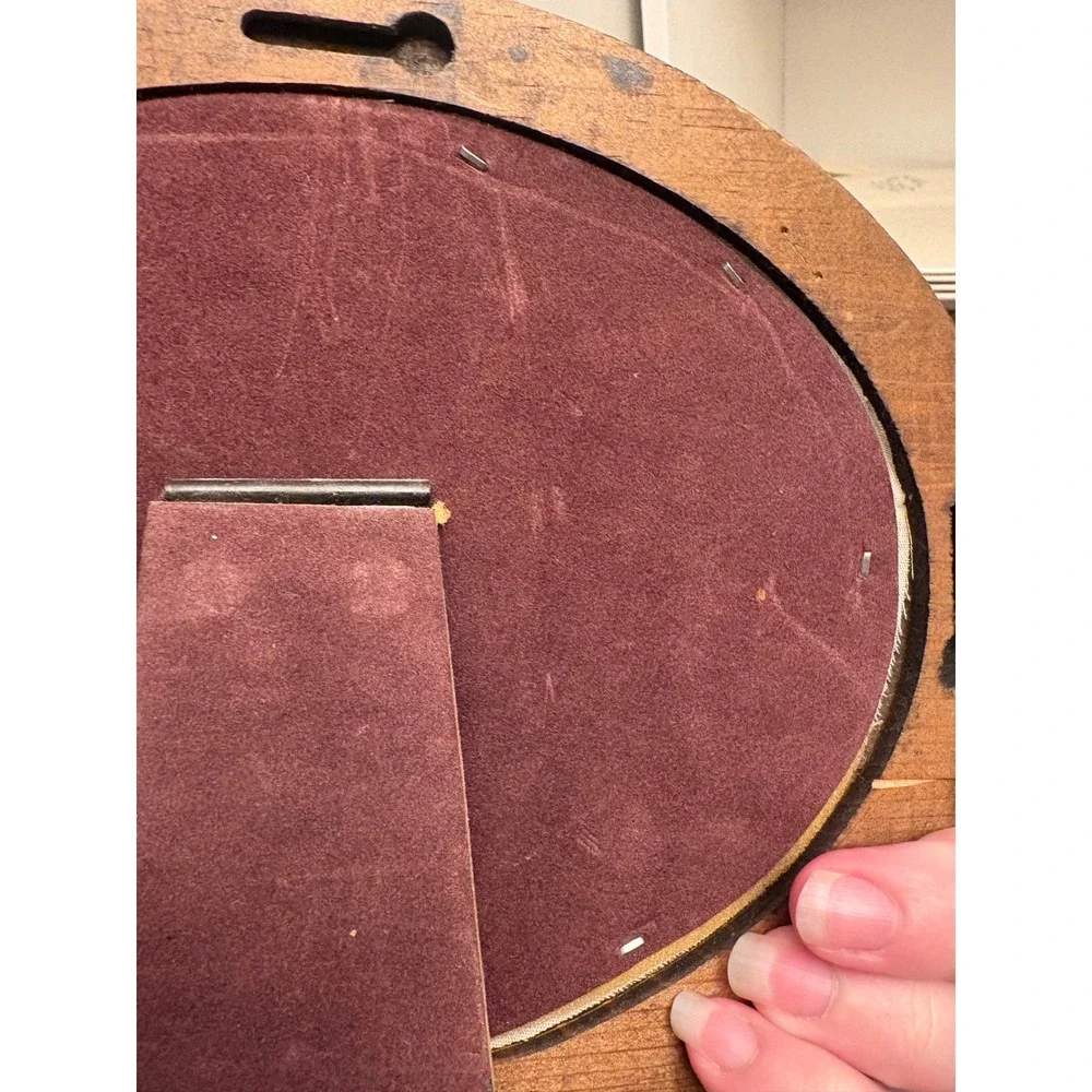 Vintage Wood Oval Frame Friendship Quote Wall Art Tabletop Decor 7x5